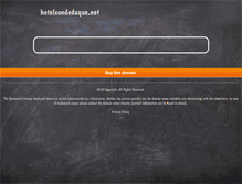 Tablet Screenshot of hotelcondeduque.net
